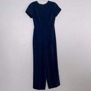 Club Monaco Navy Ankle Jumpsuit w/Pockets Size 00